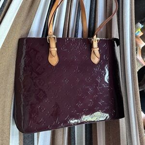 Louis Vuitton Glossy Burgundy Tote